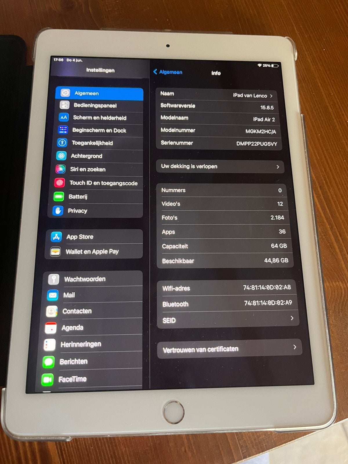 iPad Air 2 9,7 pouces, Informatique & Logiciels, Apple iPad Tablettes, Enlèvement, Utilisé