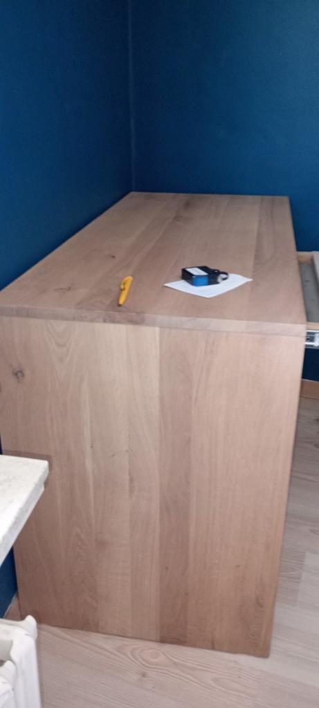 Bureau met bijhorende lederen stoel, Maison & Meubles, Bureaux, Enlèvement
