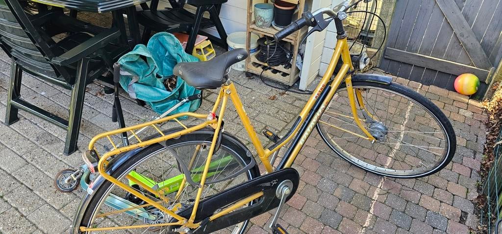 Batavus  retro okergeel kleur maat m      in zeer goede staa, 47 tot 50 cm, Ophalen, Zo goed als nieuw, Batavus