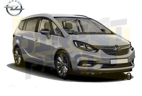Opel Zafira voorbumper (20|25|25)  (bij PDC en dodehoek dete, Neuf, -, Opel, -
