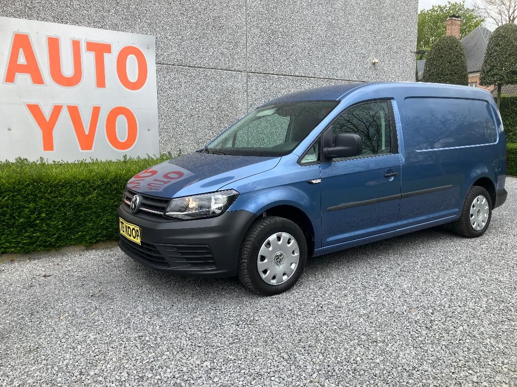 VW MAXI CADDY  lichte vracht  CNG/benzine, Auto's, Stof, Euro 6, Blauw, Bedrijf