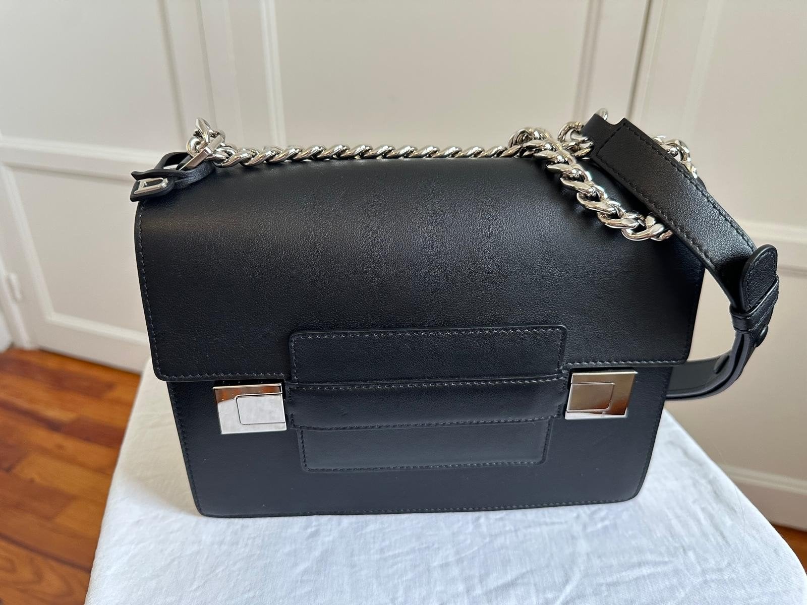 Sac à main"Madame" Delvaux, Envoi, Neuf, Noir, Sac à main