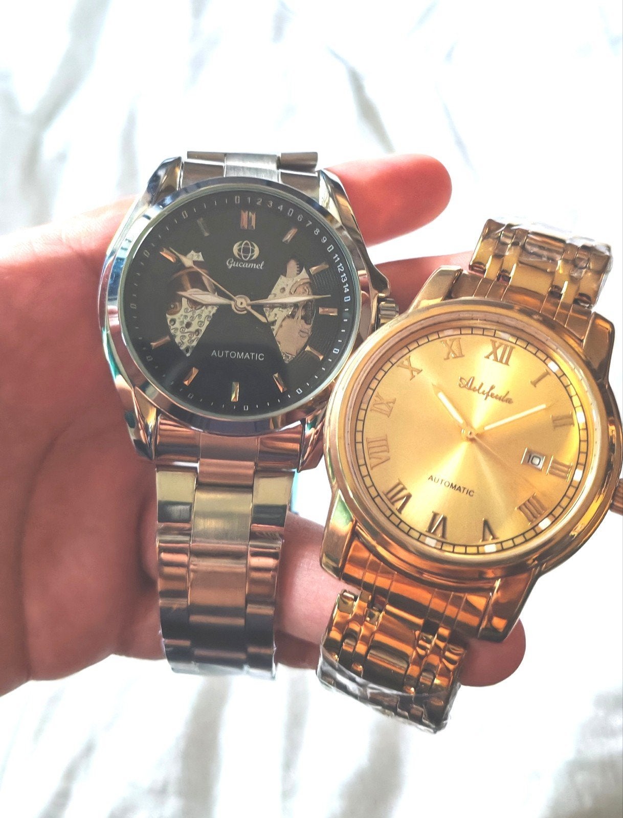 Lot de 2 montres automatiques homme – Guacamel & Sal... – Br, Envoi, Neuf, Argent