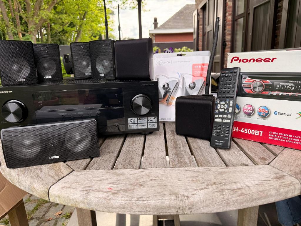 Pioneer vsx-422 + 5 X Canton speakerset, Enlèvement ou Envoi, Comme neuf, Pioneer, 70 watts ou plus