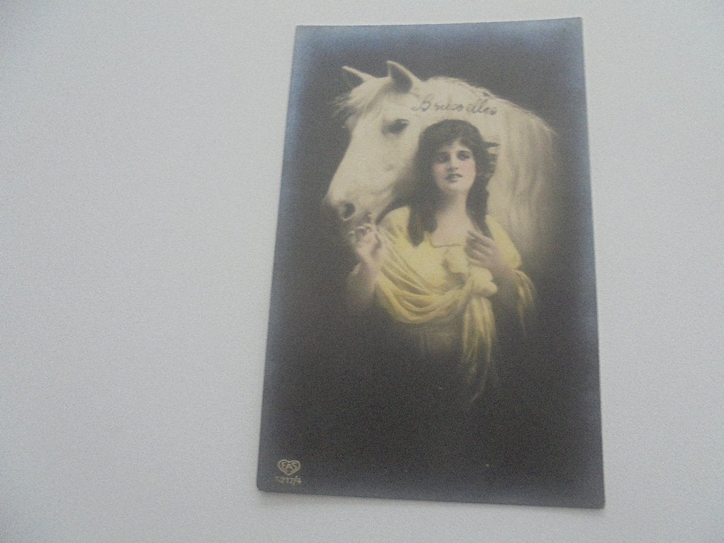 paarden -10 postkaarten, Verzamelen, Ophalen of Verzenden, 1920 tot 1940, Gelopen, Paard