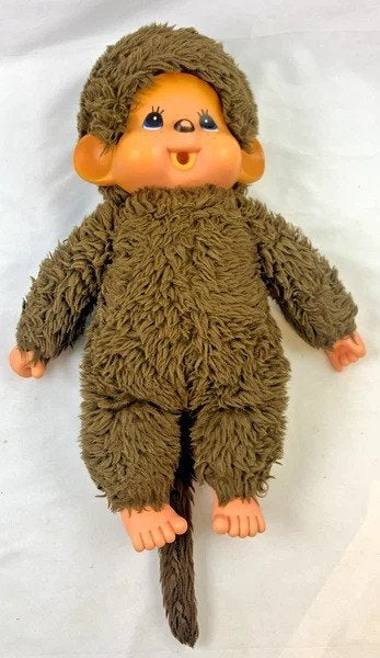 Poupée en peluche singe Monchhichi 45cm en peluche vintage d, Enfants & Bébés, Jouets | Peluches, Brun, Singe, Overige karakters