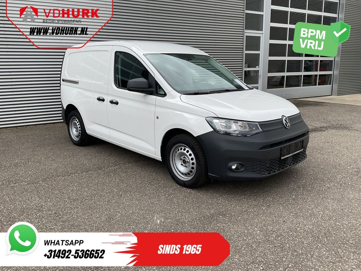 Volkswagen Caddy Cargo 2.0 TDI 100 pk Omvormer/ Sortimo/ Cru, Electronic Stability Program (ESP), Wit, Bedrijf, Te koop