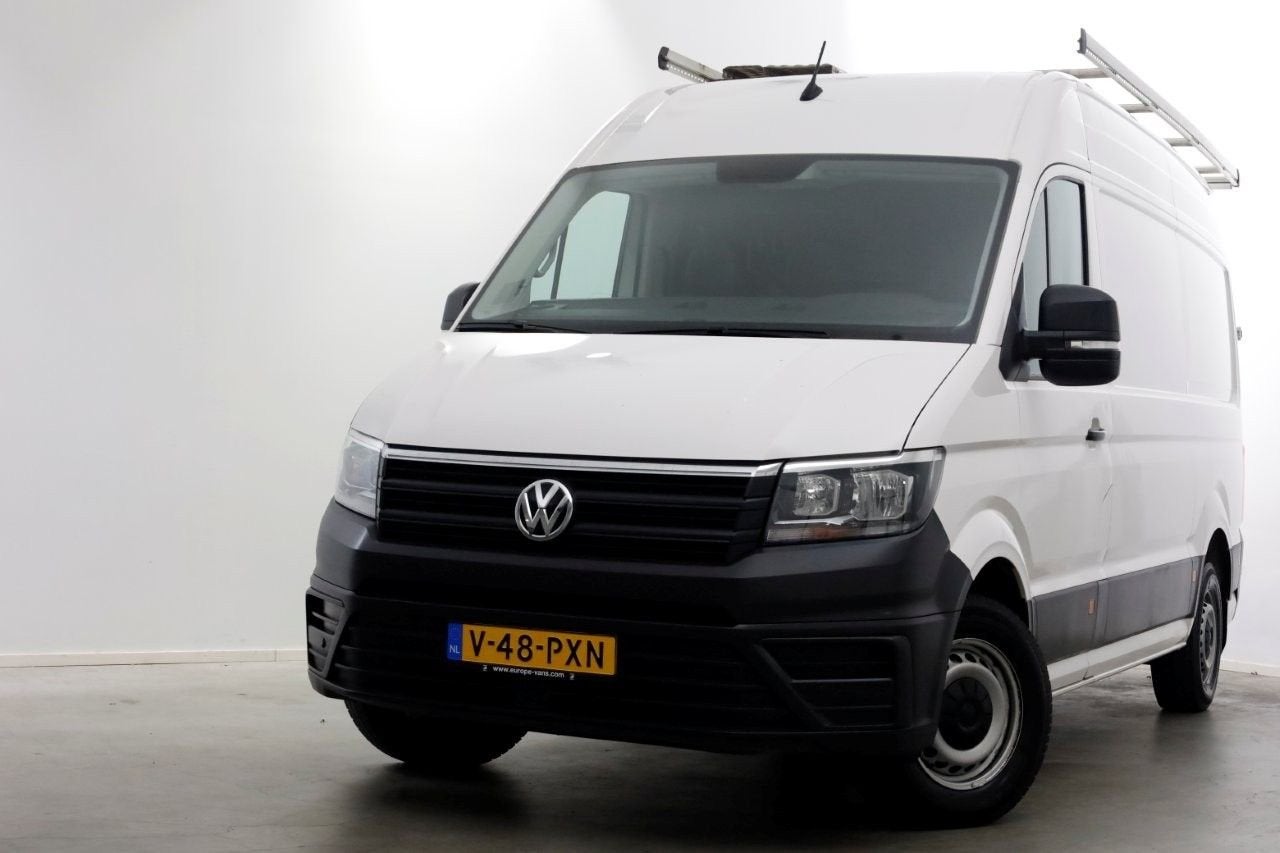 Volkswagen Crafter 35 2.0 TDI 140pk L3H3 (L2H2) Airco/Navi/I, Auto's, Wit, Bedrijf, 261 g/km, Onderhoudsboekje
