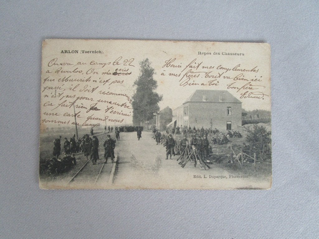 militair, postkaart chasseurs a pied, Verzamelen, Militaria | Algemeen, Ophalen, Landmacht, Overige typen