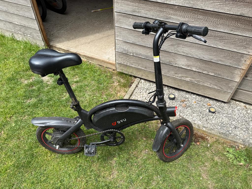 Electrische plooifiets, Fietsen en Brommers, Gebruikt, Minder dan 14 inch, Deels opvouwbaar, Schijfrem