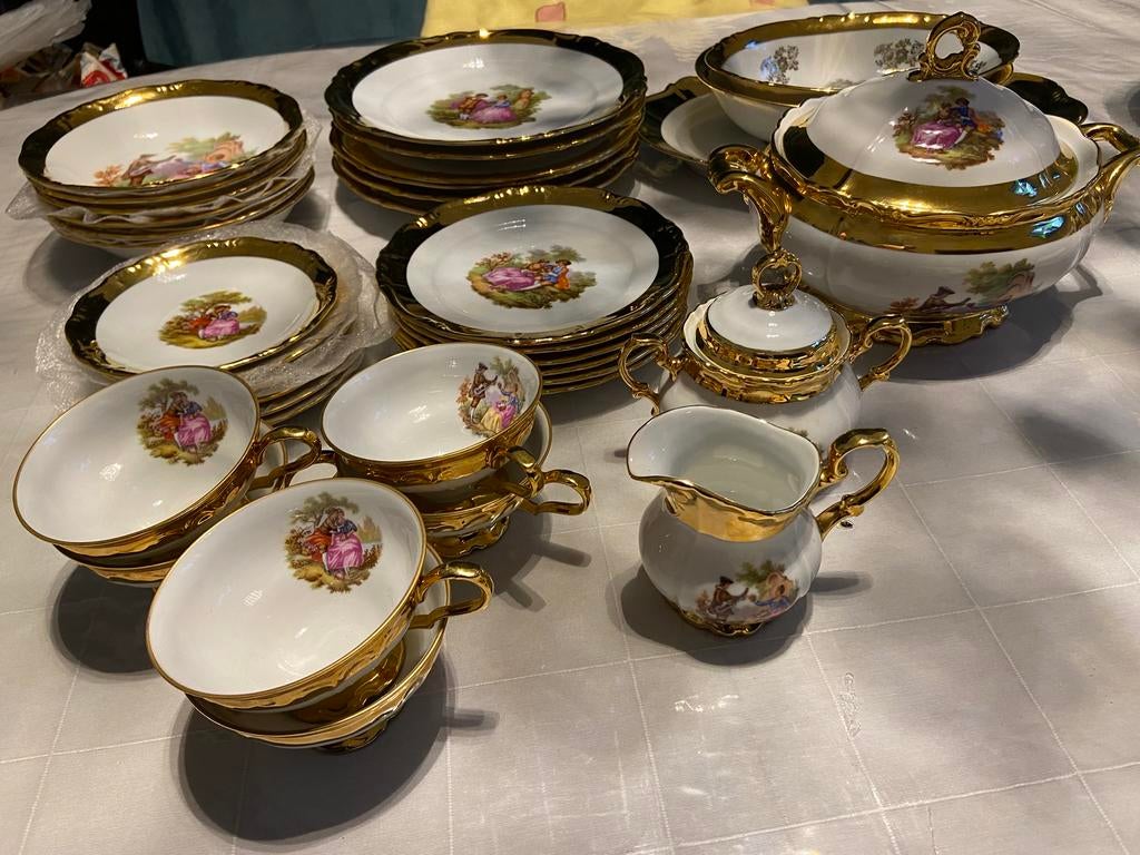 Servies goud Bavaria 200 euro, Ophalen