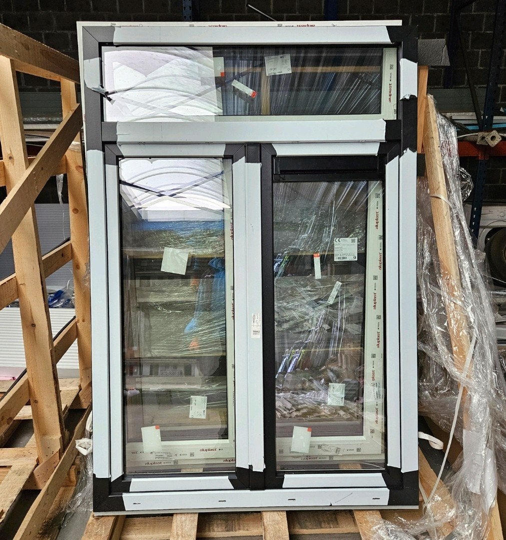 aluplazt pvc raam met rooster, Doe-het-zelf en Bouw, Ophalen