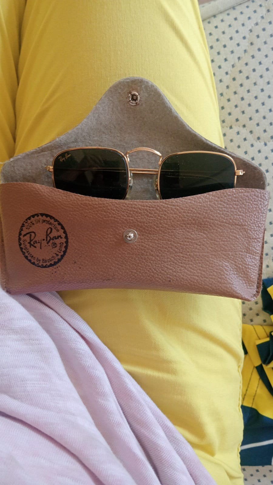 Lunettes ray banes femmes, Ophalen of Verzenden, Zo goed als nieuw, Aviateur