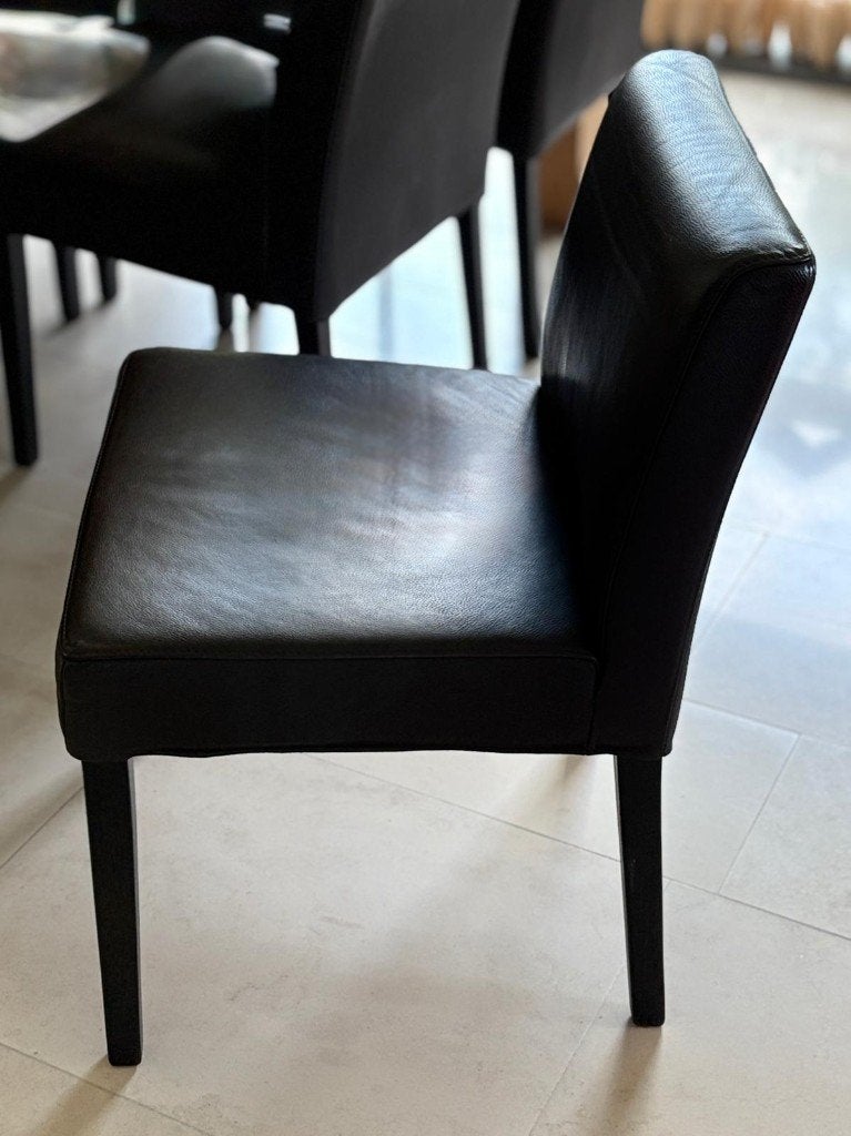 6 Stoelen eetkamer, Ophalen, Bruin, Hout, Zo goed als nieuw