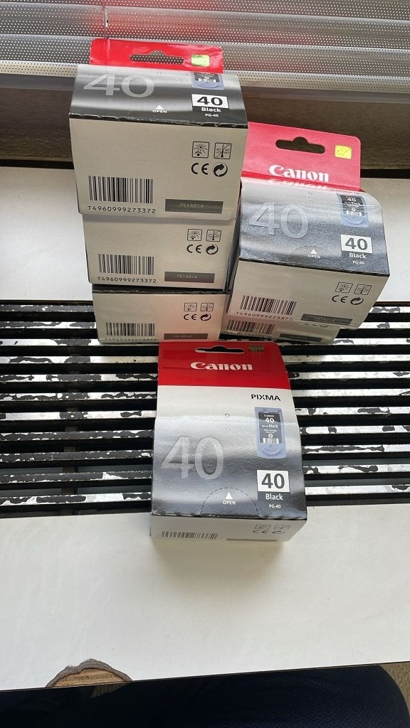 6 cartouches/6 stuks Canon PG-40 Noir/Zwart, Informatique & Logiciels, Enlèvement ou Envoi, Comme neuf, Cartridge, Canon