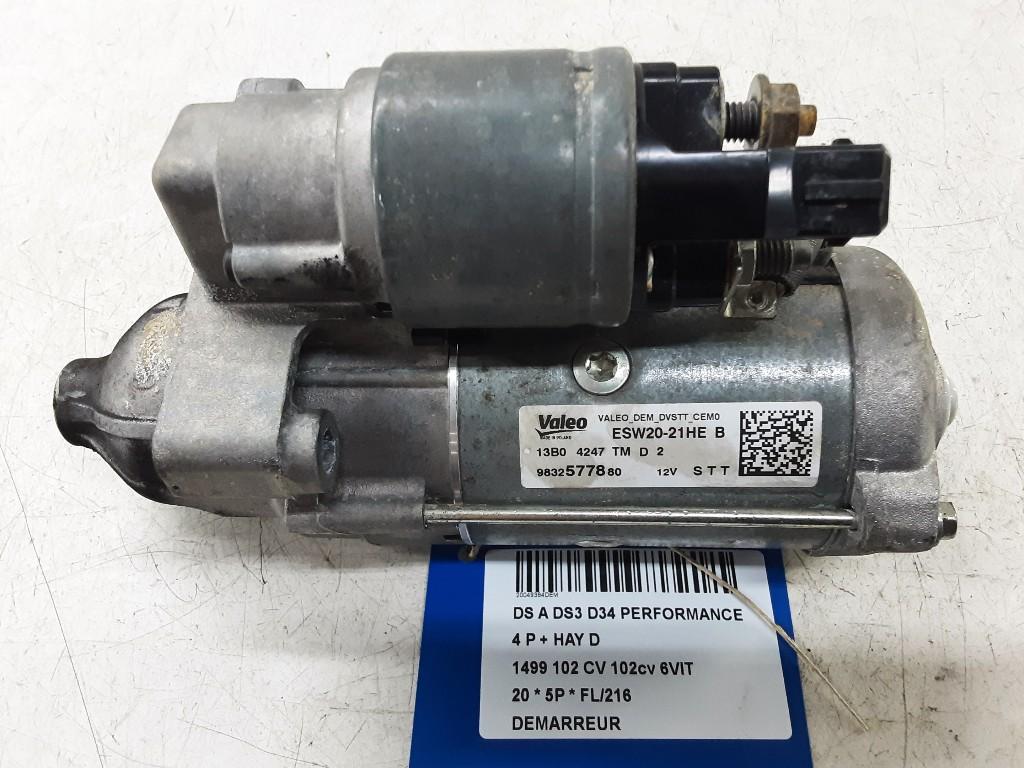 STARTMOTOR DS DS 3 / Crossback (UC / UJ / UR) (9832577880), Gebruikt, Overige automerken, Mevr. I. Hauben, Rue de l'Espoir 34 34
4030  GRIVEGNÉE, BE