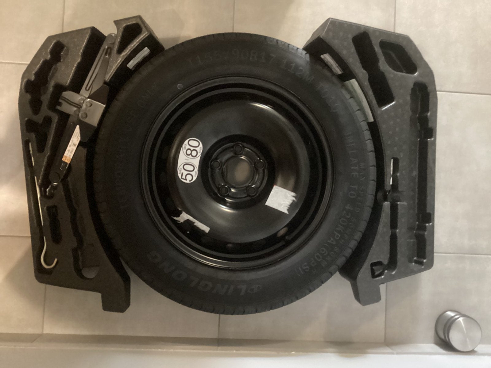 Reservewiel Nissan qashqai, Enlèvement