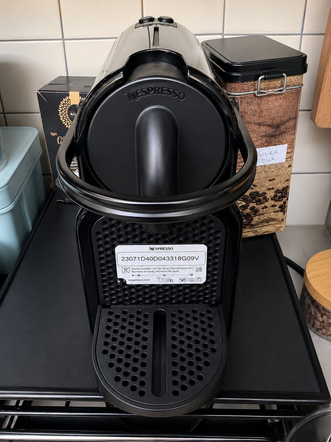 Machine à café Nespresso + 400 capsules, Electroménager, Nes@nes.com, Enlèvement ou Envoi, Dosettes et capsules de café, Cafetière