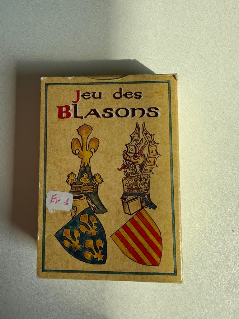 Vintage Kaartspel 'Jeu des Blasons' (Heraldiek), Verzamelen, Ophalen of Verzenden, Zo goed als nieuw, Speelkaart(en)