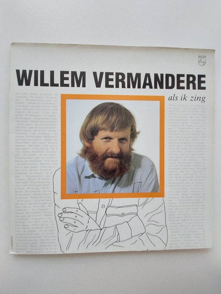 Willem Vermandere - Als Ik Zing (1984-Klaphoes), Cd's en Dvd's, Vinyl | Nederlandstalig, Ophalen of Verzenden