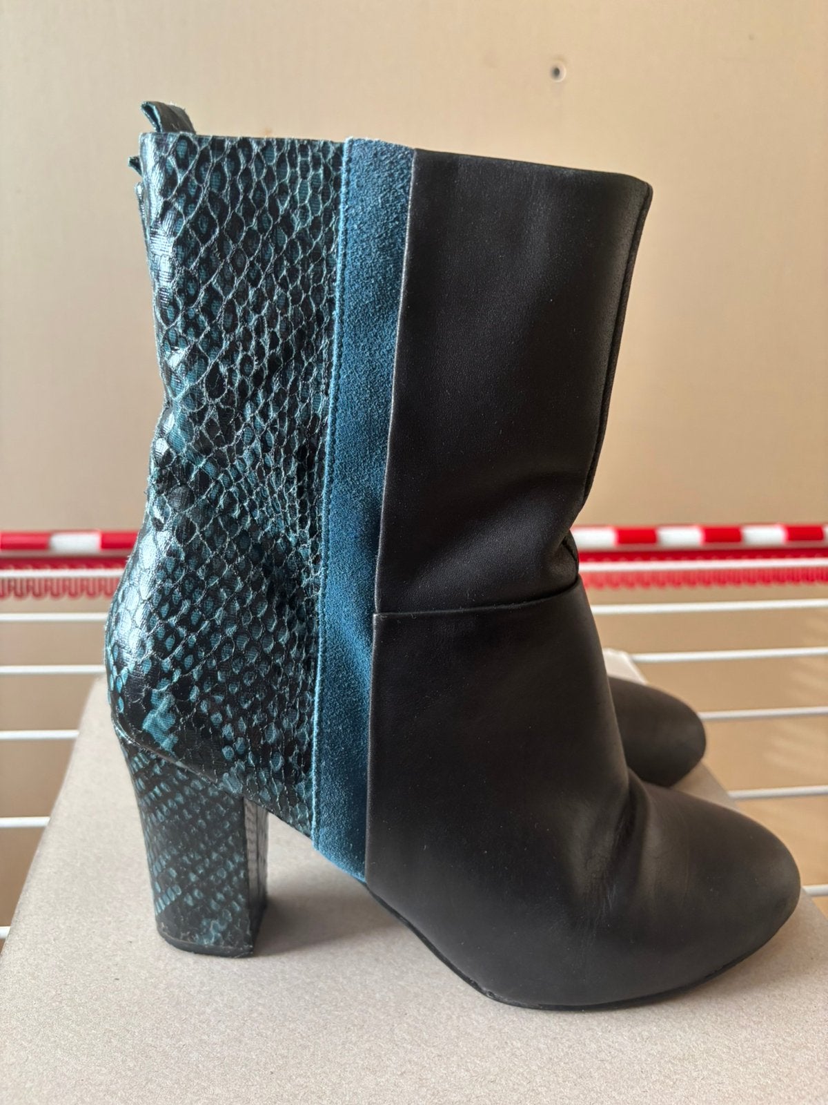 Mooie lederen laarsjes maat 38, Kleding | Dames, Ophalen, Zwart, Lage of Enkellaarzen, Gedragen