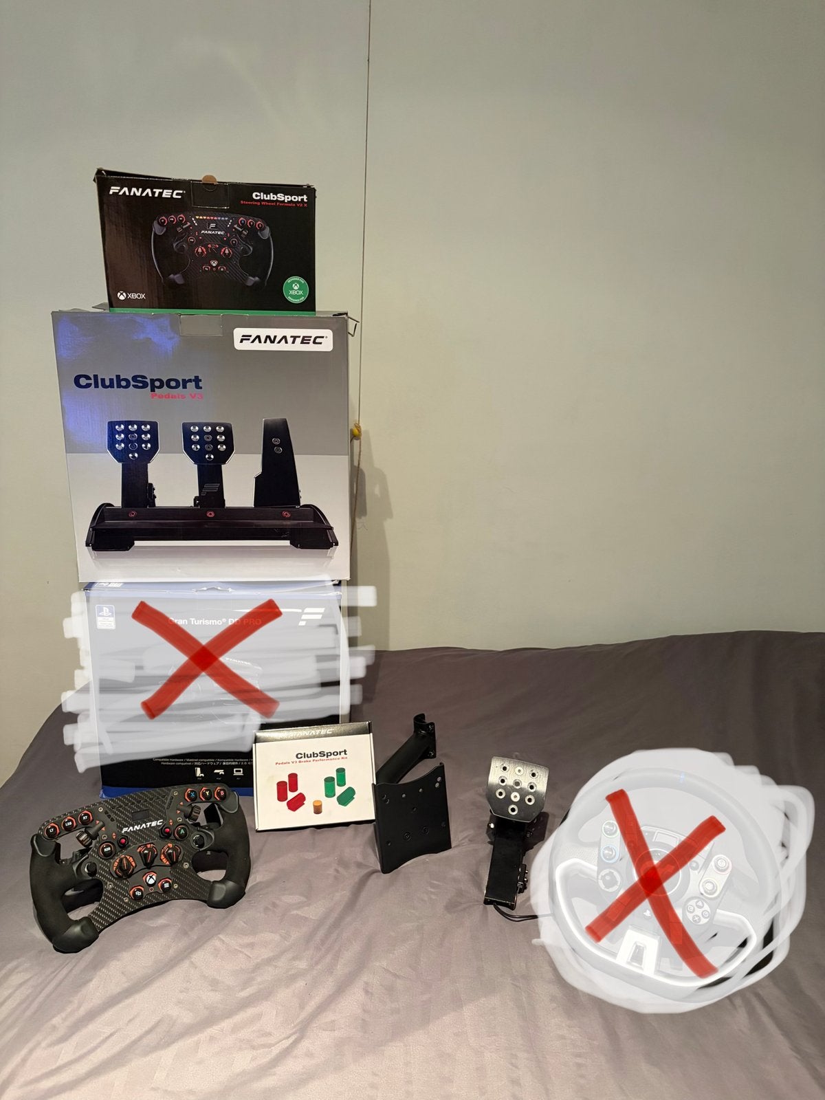 Fanatec v3 pedalen+frameen stoel+formula stuur, Verzamelen, Speelgoed, Zo goed als nieuw, Ophalen