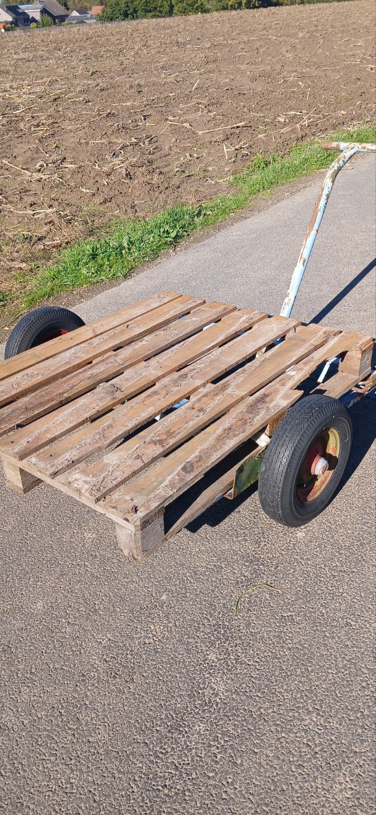 Te koop handkar voor vervoer fruitkisten of pallets., Ophalen, Gebruikt, Transportkar