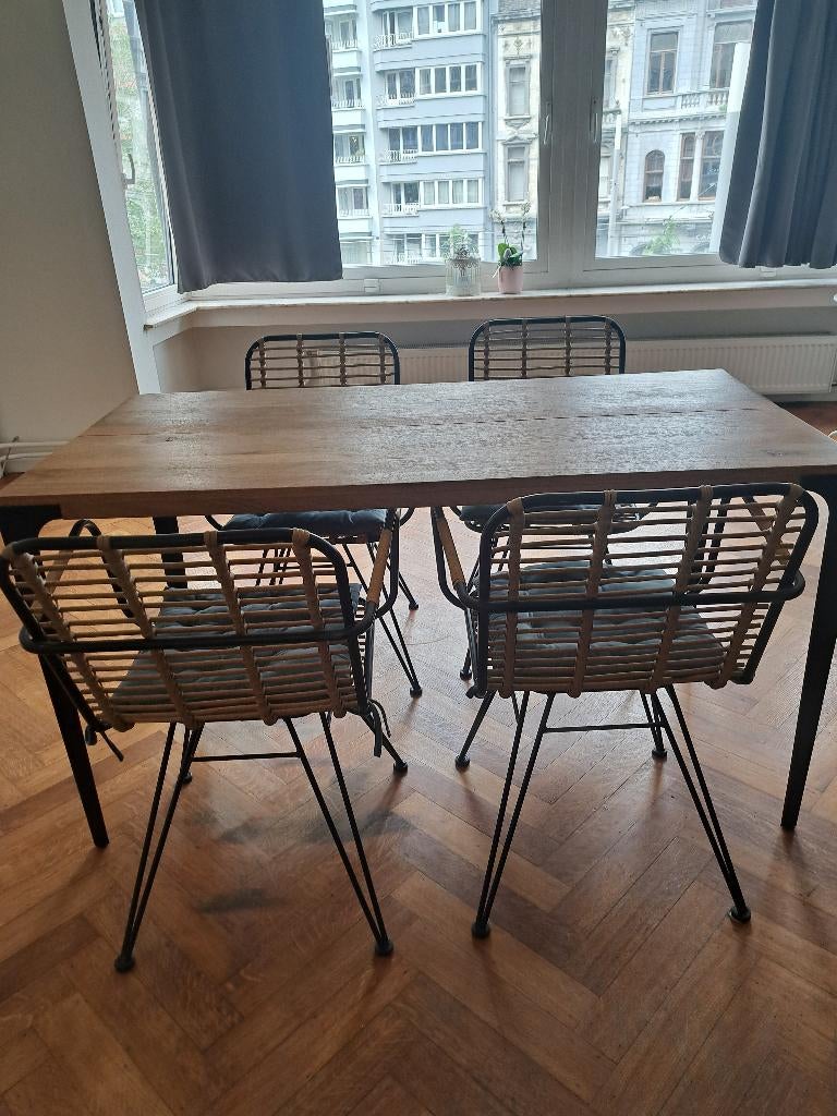Table bois de manguier, Maison & Meubles, Tables | Tables à manger, Quatre personnes, 50 à 100 cm, 100 à 150 cm, Enlèvement