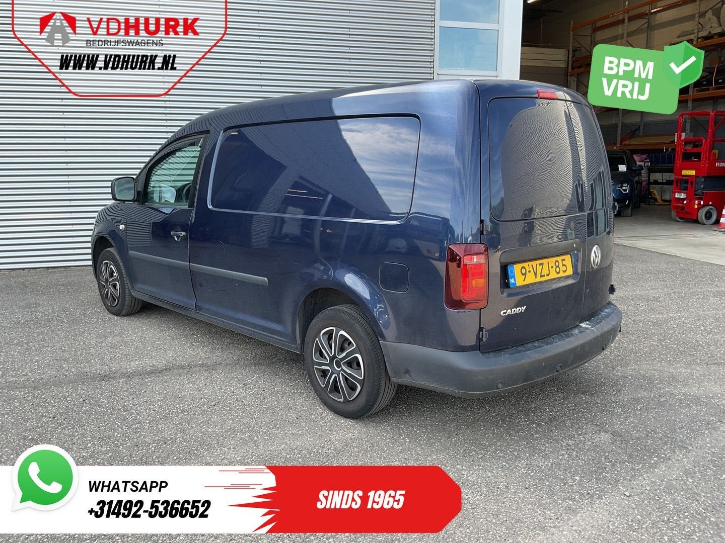 Volkswagen Caddy 1.6 TDI Maxi EXPORT APK-09-‘26/ Airco/ PDC/, Auto's, 149 g/km, Blauw, Bedrijf, Te koop
