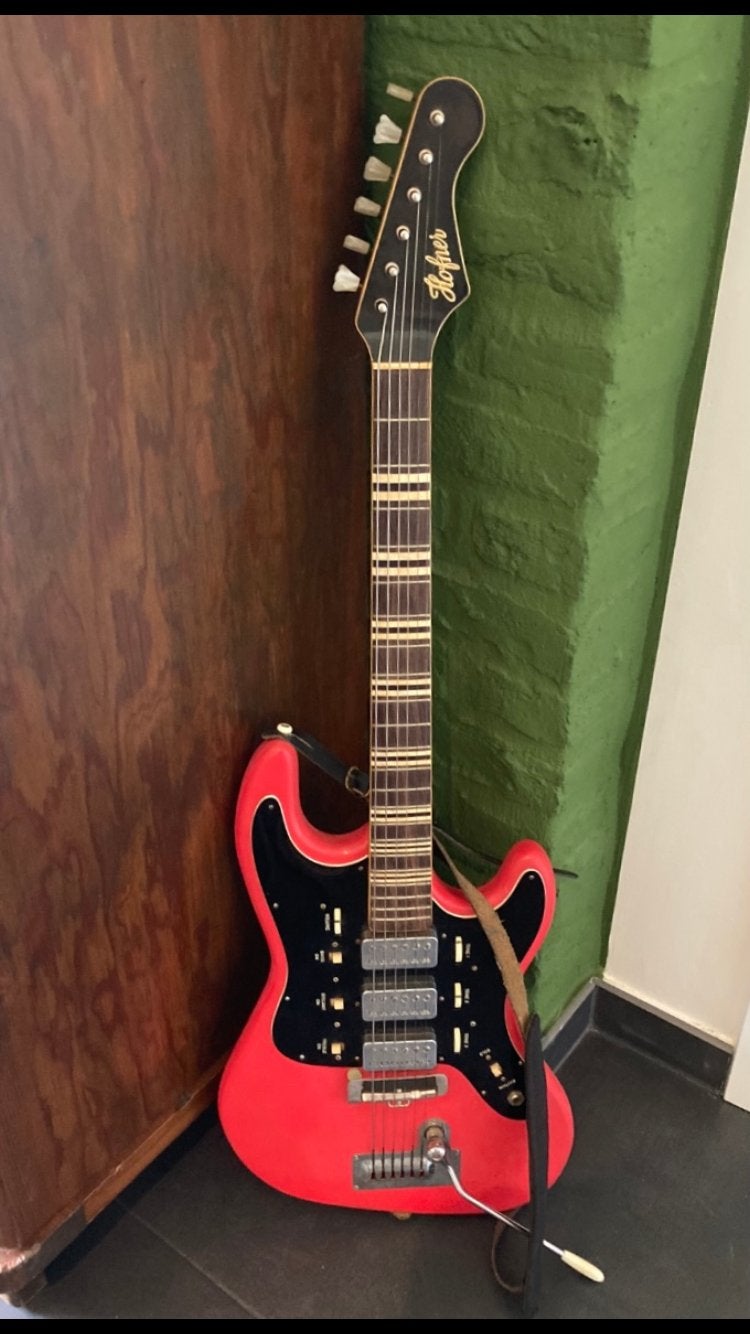 Höfner galaxy 176 deluxe, Ophalen of Verzenden, Gebruikt, Solid body, Overige merken
