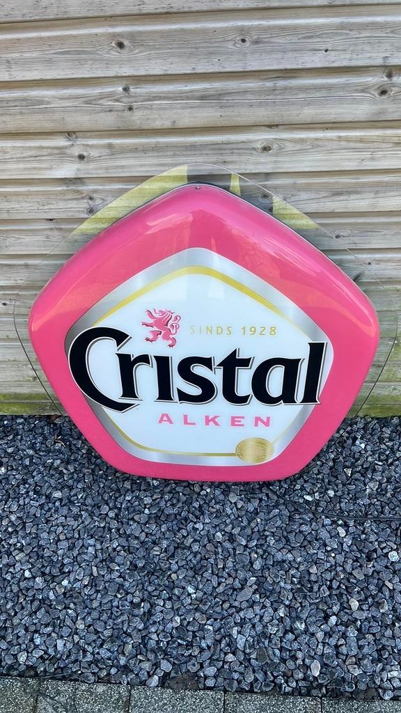 Cristal Alken retro lichtreclame, Verzamelen, Ophalen of Verzenden, Gebruikt