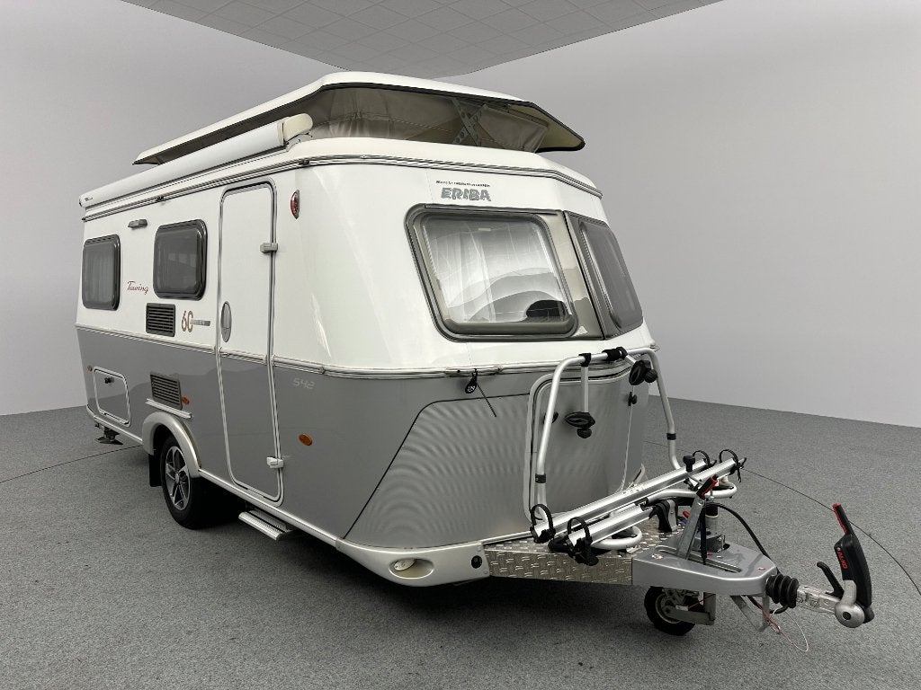 Eriba Touring Troll 542 GT 60 Edition Cassetteluifel Mover, Caravans en Kamperen, 2 aparte bedden, Bedrijf, Treinzit, Luifel