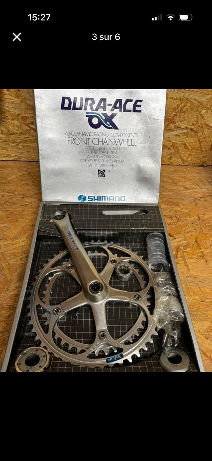 Pedalier shimano vintage dura-ace neuf, Enlèvement, Neuf