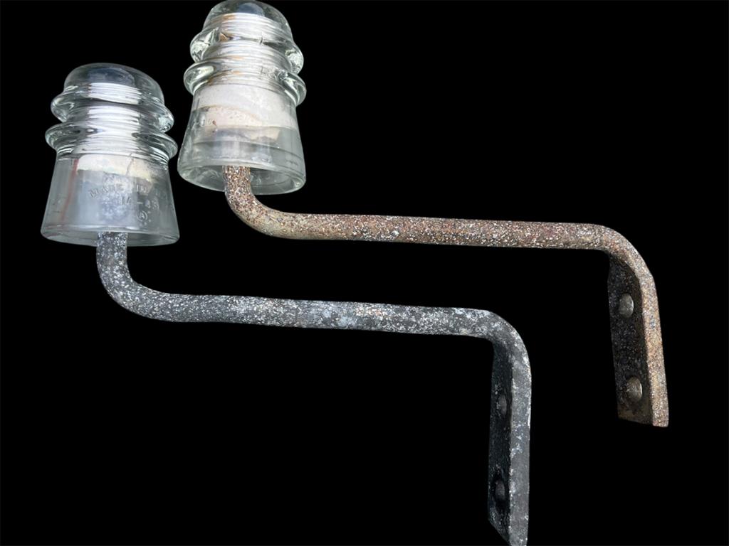 Original U.S. WWII glass insulator set, recovered iNormandy, Enlèvement ou Envoi, Armée de terre