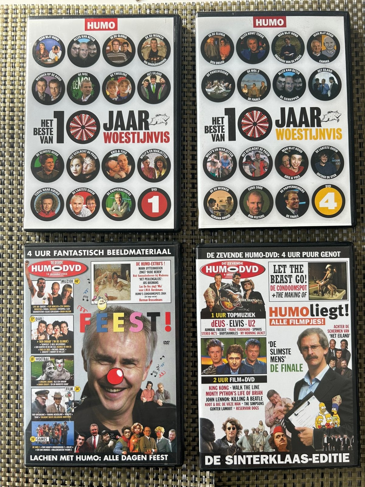 4x dvd’s HUMO, Cd's en Dvd's, Ophalen of Verzenden, Zo goed als nieuw