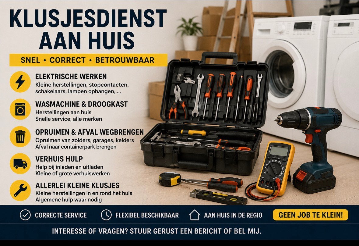Klusjesdienst aan huis – snel, correct en betrouwbaar, Ophalen