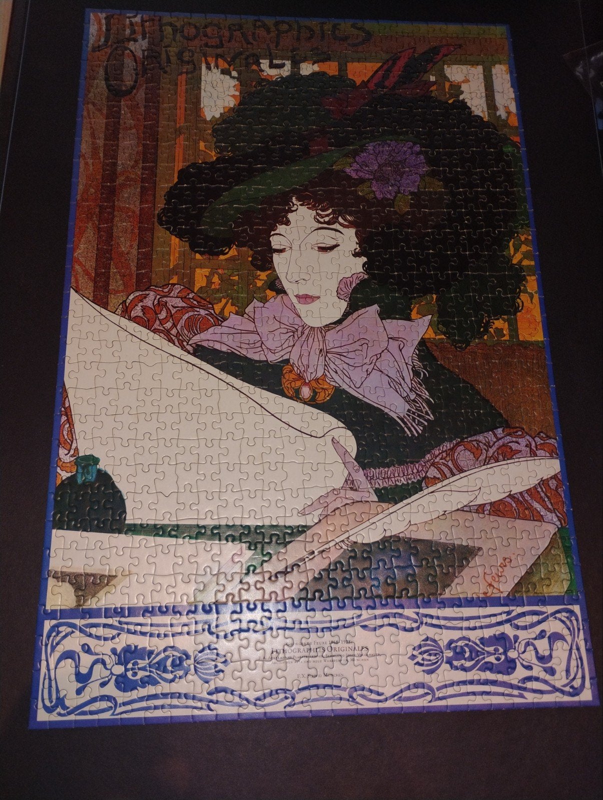 Puzzle d'affiches vintage à emboîtement exclusif George de F, Enlèvement