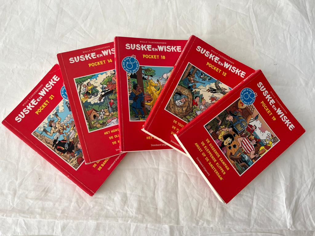 5 pocketstrips Suske en Wiske., Ophalen, Zo goed als nieuw