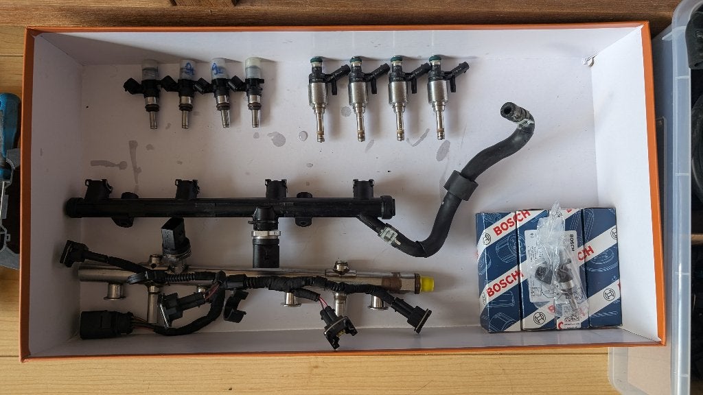 VW Audi 2.0 TSI injectoren Golf 7 7.5 R, GTI S3 CJX DNU DJH, Ophalen of Verzenden, Gereviseerd, Audi