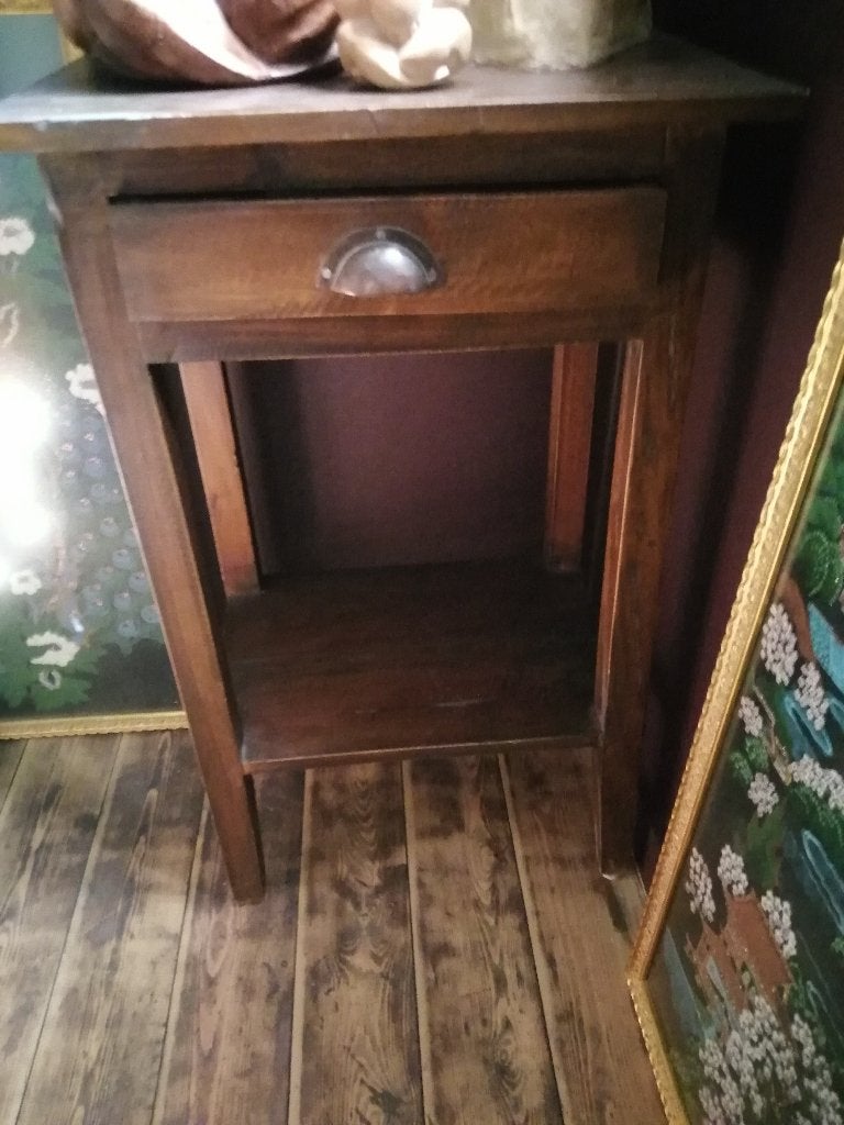 nachtkastje / sidetable, Ophalen, Teakhout