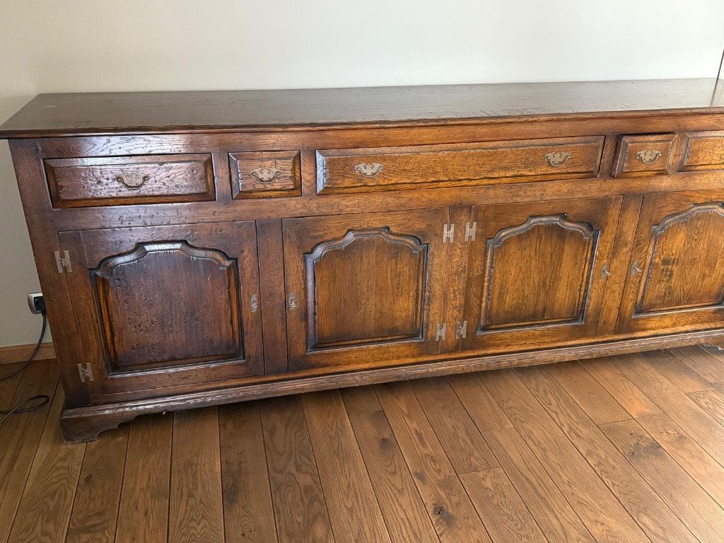 Massieve Amerikaanse eiken dressoir, 200 cm ou plus, Antieke eik, Enlèvement, Utilisé
