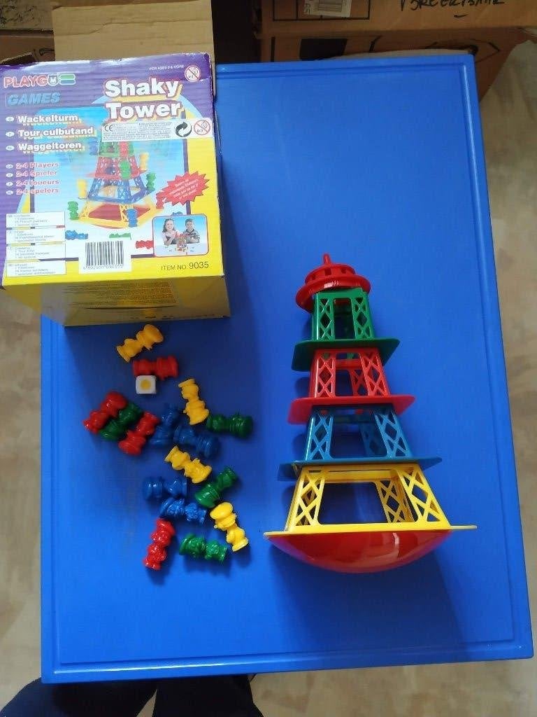 leuk gezelschapspel waggeltoren 2 tot 4 spelers, Hobby & Loisirs créatifs, Enlèvement ou Envoi