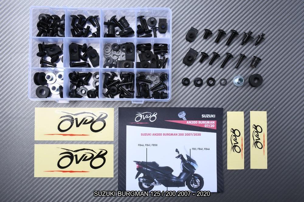 Kit visserie pour SUZUKI BURGMAN 125 / 200 2007 - 2020, Motos, Accessoires | Autre, Neuf, Enlèvement ou Envoi