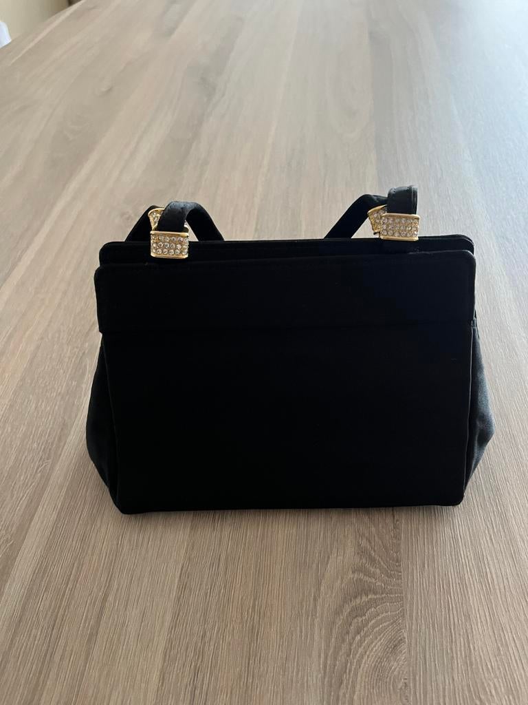 Petit sac à main Neiman Marcus noir, Enlèvement ou Envoi, Comme neuf, Noir