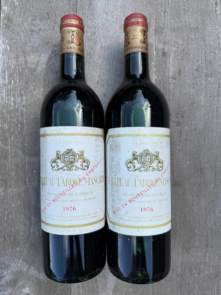 Chateau Larose Mascard - 1976 Cru Bourgeois Supérieur, Frankrijk, Ophalen of Verzenden, Zo goed als nieuw, Rode wijn