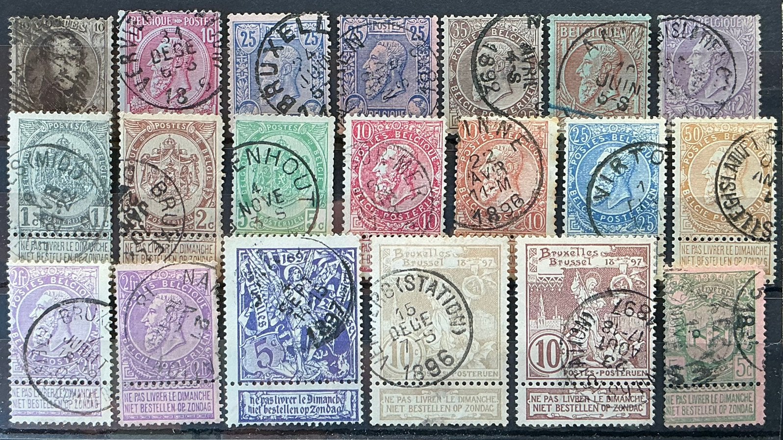 LOT 677. 20 zegels. Perfecte staat., Ophalen of Verzenden, Gestempeld, Gestempeld