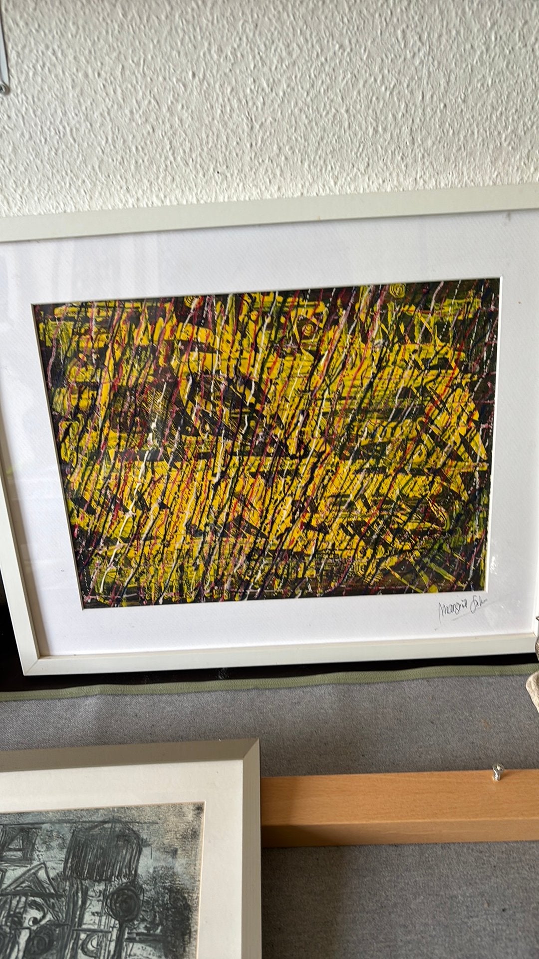 Acryl abstract, Ophalen