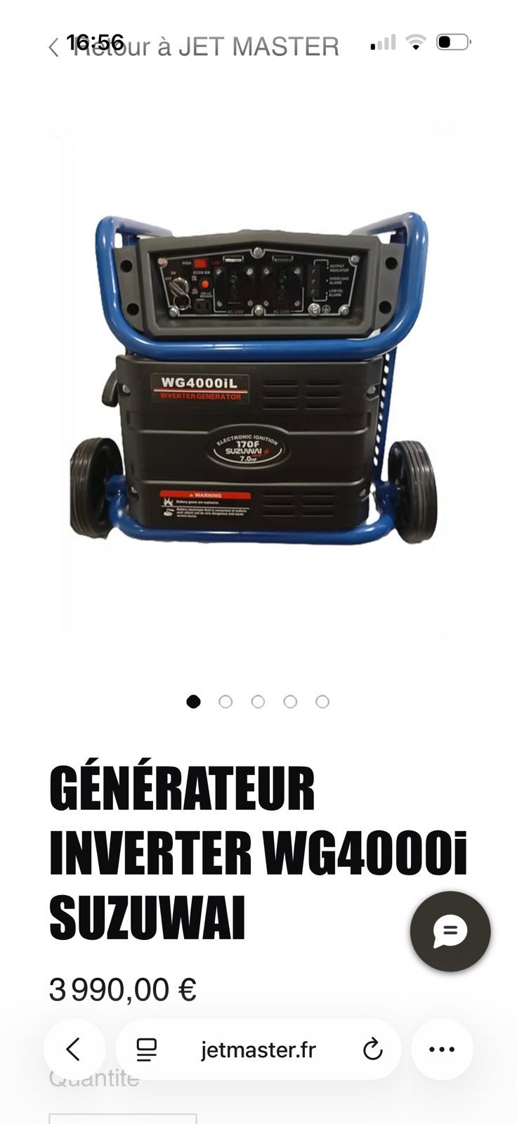 Groupe électrogène, Enlèvement ou Envoi, Neuf, Essence