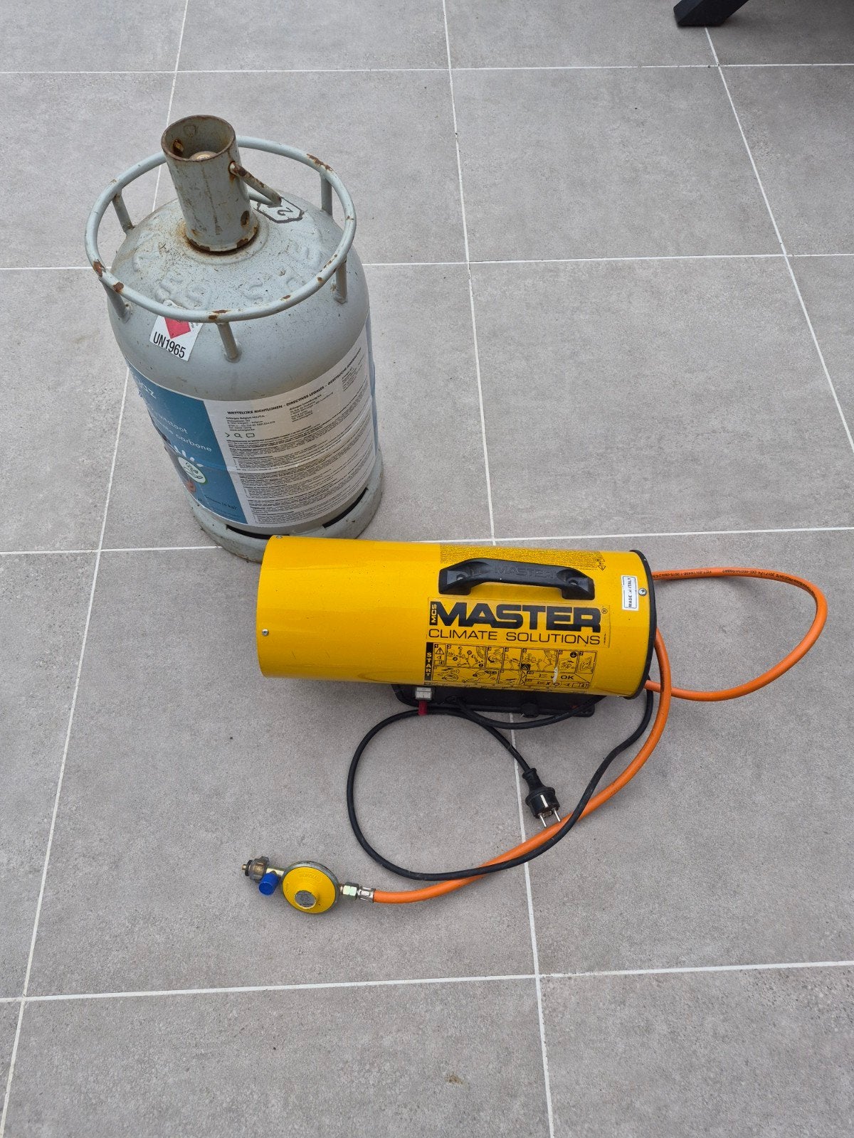 Gasbrander BLP 17M (16 KW) + Gasfles, Enlèvement, Comme neuf, Radiateur