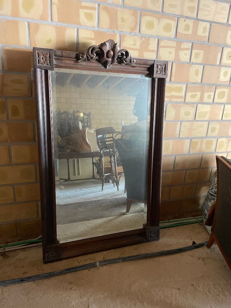 Joli miroir en bois, Enlèvement, Rectangulaire, 50 à 100 cm, 100 à 150 cm